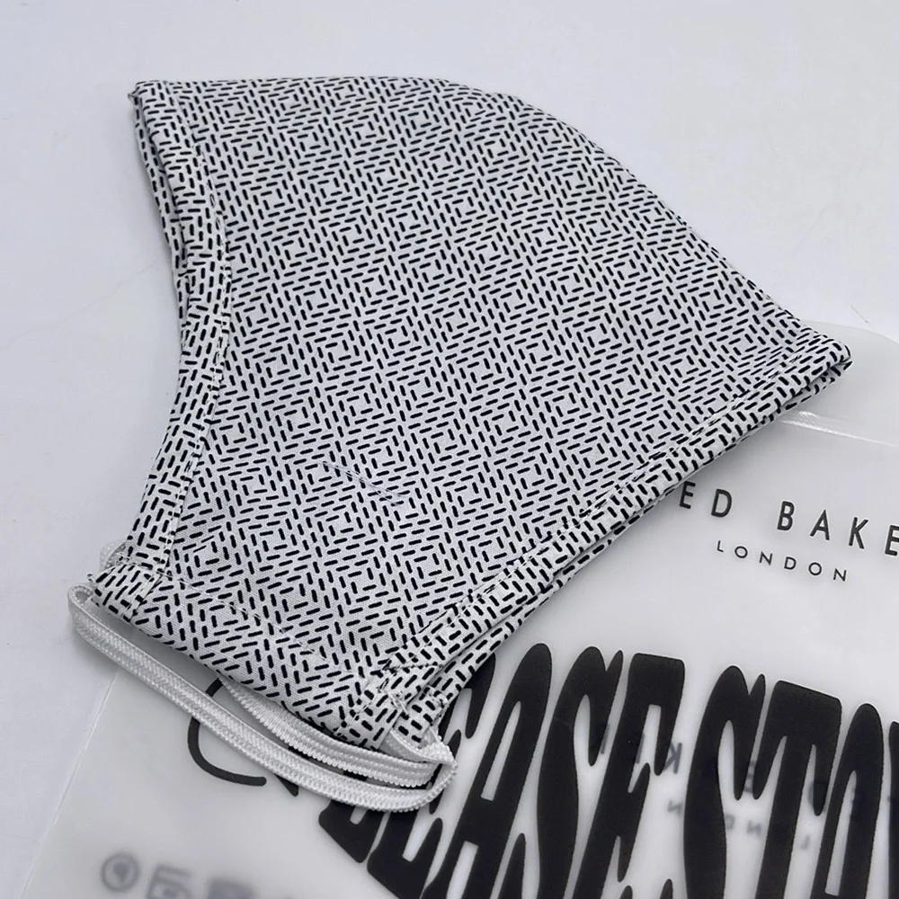 Ted Baker Black and White Face Mask TED BAKER LONDON Reversible Reusable NWT